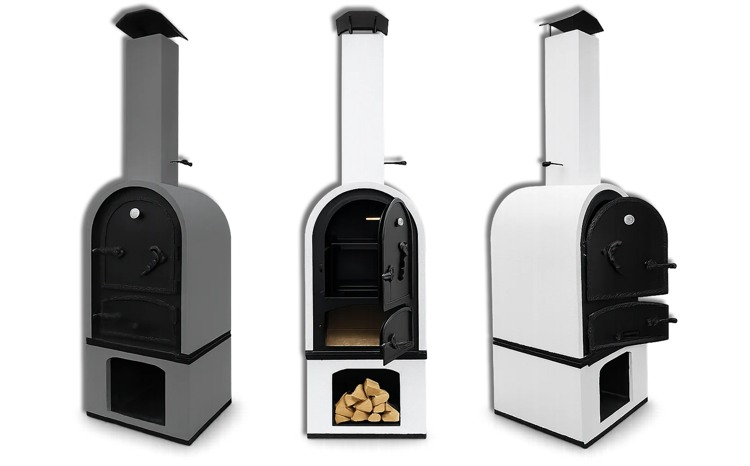 három kemence használata